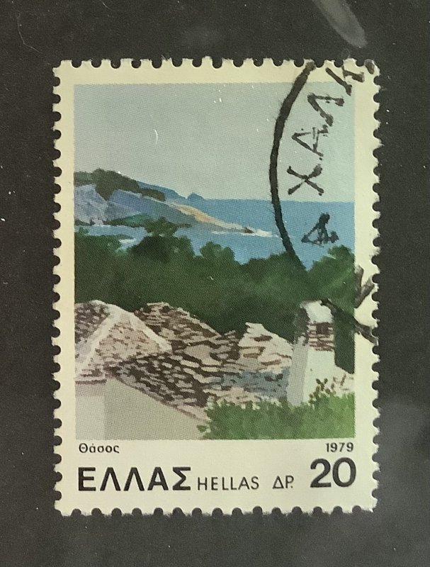 Greece 1979   Scott 1340 used - 20d,   Thasos, tourism, view