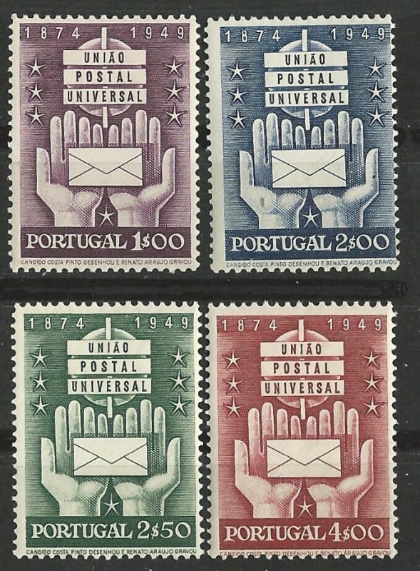 Portugal # 713-16  U.P.U. Anniversary   (4)  VLH Unused