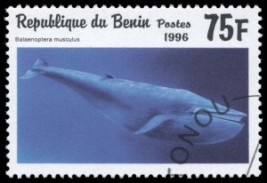 Benin #938 Blue Whale; CTO