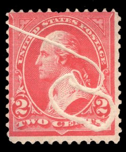 MOMEN: US STAMPS #279B VAR. SNAKE LIKE VOIDS MINT OG H LOT #72559