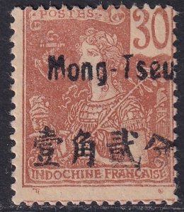 French Offices Mongtseu 1906 Sc 24 MH* tiny corner thin