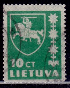 Lithuania - Lietuva 1937, Arms, 10c, sc#301, used