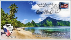 20-136, 2020, National Park of American Samoa, Pictorial Postmark, Event Cover,