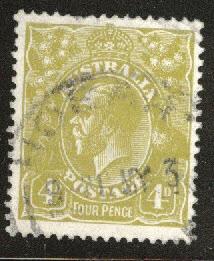  AUSTRALIA Scott 73 used wmk 203 1929 CV $6.50