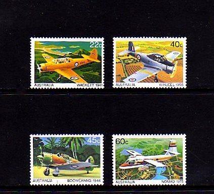 AUSTRALIA -1980- AIRCRAFT - TRAINING PLANES - MINT SET!