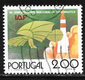 Portugal 1263i: 2e Lilienthal Glider and Rocket, used, F-VF