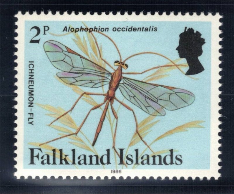 FALKLAND ISLANDS 1986 2d Insect; Scott 388a, SG 470B; MNH