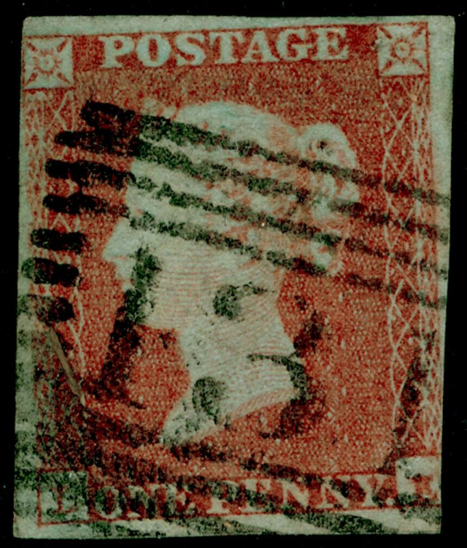 SG9, 1d pale red-brown PLATE 115, USED. Cat £45. 