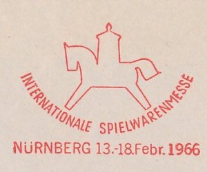 Meter cover Germany 1965 International Toy Fair - Rocking Horse