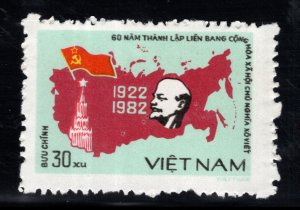 Unified Viet Nam Scott 1247 Unused NGAI  Soviet Union 60th Anniversary