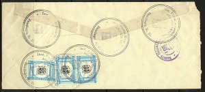 Dominican Republic 1991/2 trio of Registered covers with various rates, charges 