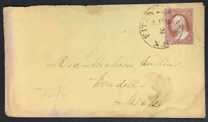 11a 3c Washington Used on POST COVER