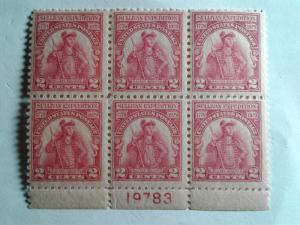 SCOTT # 657 MINT NEVER HINGED AMAZING PLATE BLOCK OF 6 !!