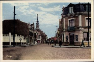 Postcard Bapaume Pas de Calais Frankreich, Rue d'Arras, Unused !