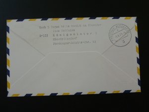 first flight cover 1971 Copenhagen Denmark to Hannover Lufthansa 88038