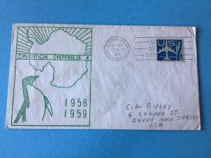 United States Navy Operation Deepfreeze Antarctica 1959 Stamp Cover  R46072