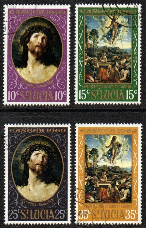 St. Lucia Sc #245-248 Used