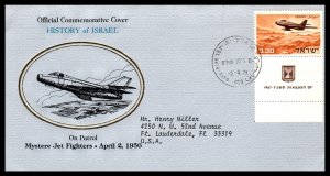 Israel On Patrol Mystere Jet Fighters 1979 History of Israel Cover