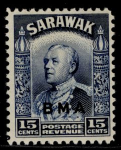 SARAWAK GVI SG135, 15c blue, NH MINT. Cat £11.