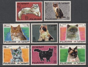 Fujeira MI 206-213 Cats MNH VF