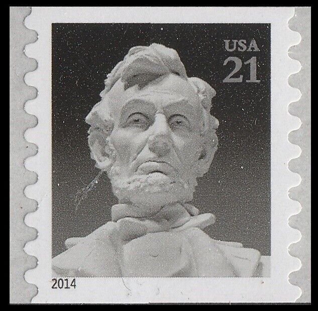 US 4861 Abraham Lincoln 21c coil single (1 stamp) MNH 2014 