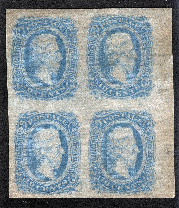 CSA Sc 11 Blue 10¢ Archer Daly Original Gum LH Block of 4