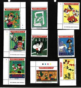 Sierra Leone-Sc#1470-8-unused NH set-World Tour-1992-