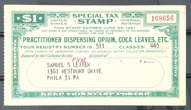 Special Tax Stamps