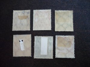 Stamps - Germany - Scott# 168,171,172,175,176,180- Used Partial Set of 6 Stamps