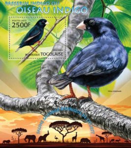 Togo - Indigo Birds - Souvenir Sheet - 20H-544