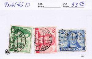 GERMANY  9N61-63  USED