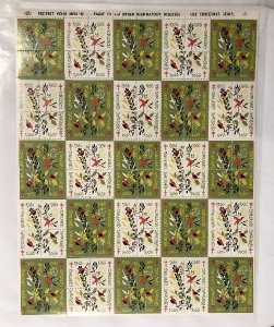 Christmas Seals from 1966 - Full MNH sheet of 100