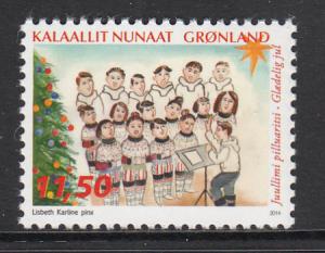 Greenland MNH 2014 11.50k Conductor, choir - Christmas