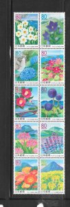 JAPAN #Z738a FLOWERS MNH