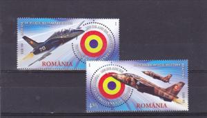 ROMANIA 2016 STAMPS PLANES F16 US aviation Coanda set MNH military plane