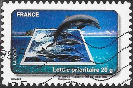 France 3782 Used - Protection of Water - Large Marine Animals