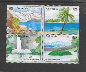 COLOMBIA #1084 TOURISM BLOCK MNH