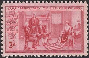 # 1004 MINT NEVER HINGED BETSY ROSS