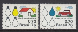 Brazil 1423-4 Energy Conservation mint