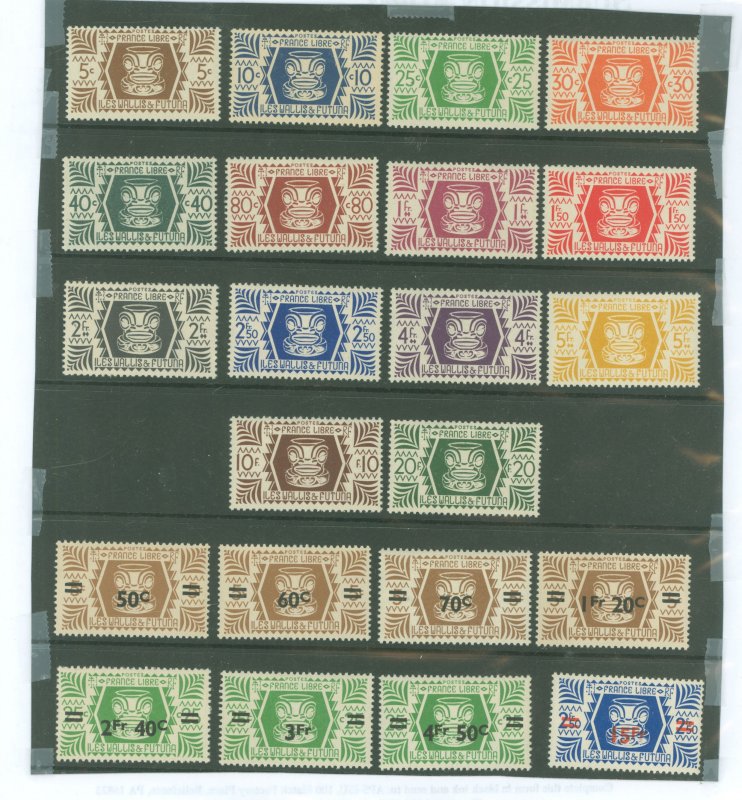 Wallis & Futuna Islands #127-148  Single (Complete Set)