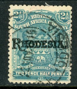 Southern Rhodesia 1909 British South Africa 2½d SG #103 VFU A650