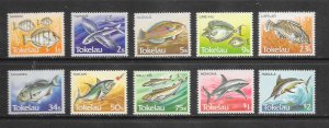 FISH - TOLELAU #104-13  MNH