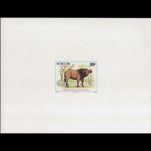 SENEGAL 1995 - Scott# 1182A Deluxe Proof-Buffalo 90f NH