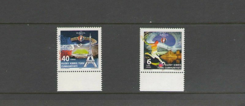 TURKISH CYPRUS :Sc. 791-92  /**EUROPEAN SOCCER CHAMPIONSHIP ** /  SET / MNH