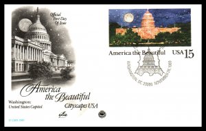 US UX138 Capitol PCS Artcraft Variety U/A FDC Postal Card