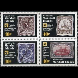 MARSHALL IS. 1984 - Scott# 53a UPU Congress Set of 4 NH