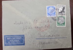 O) GERMANY, SWASTIKA SUN - GLOBE AND EAGLE, PRES. VON HINDENBURG, CIRCULATED COV