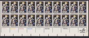 1842 Christmas Plate Strip MNH