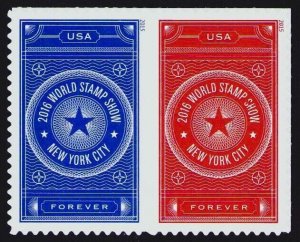 US Scott # 5011-501\0  Pair Set  MNH, World Stamp Show, N.Y. 2016 Issued 2015