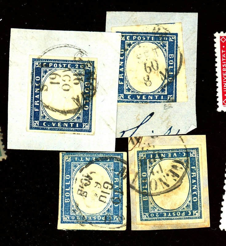 SARDINIA 12 12A 12B 12C USED FVF Cat $109